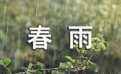 【必备】春雨日记3篇